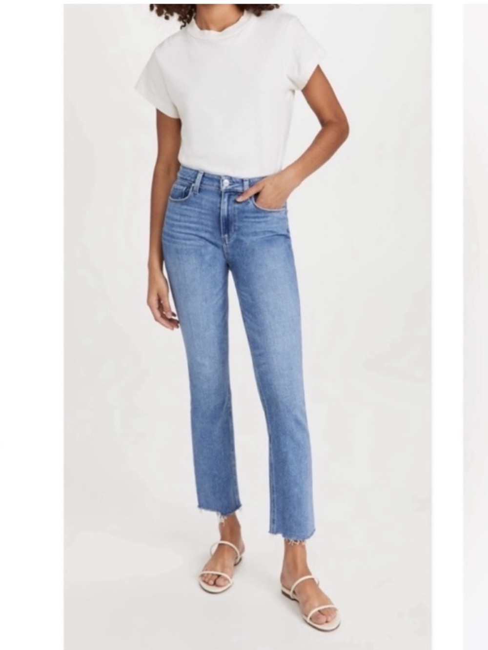 PAIGE Cindy High Rise Straight Leg Jeans - Size 28 - Like New